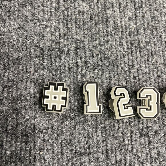 10pc Glow In The Dark NUMBER Shoe Charms for Crocs & Laces - Picture 2 of 4